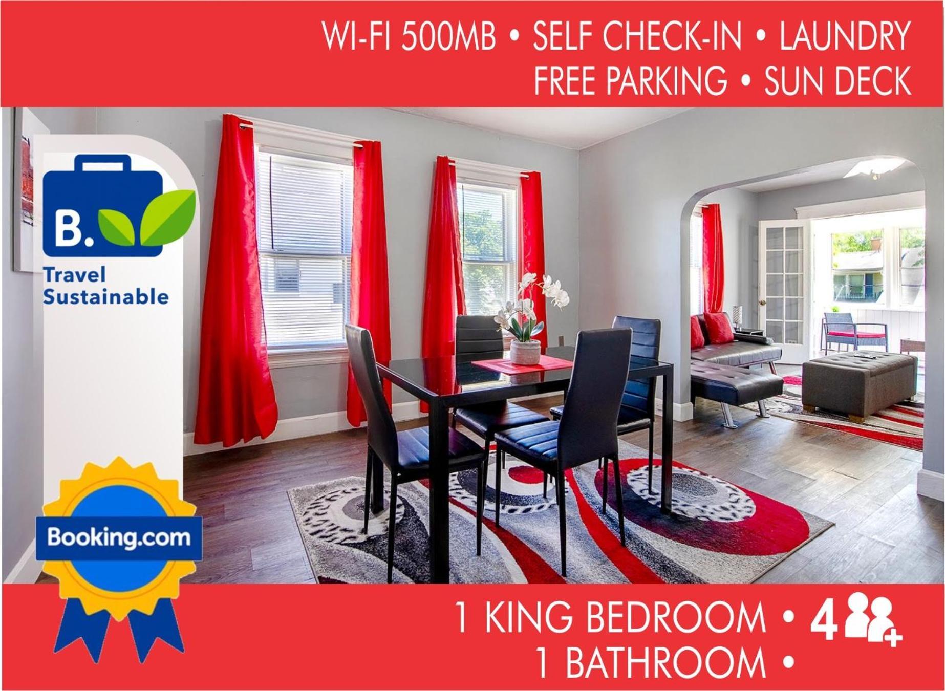 קליבלנד The Rubi Lounge - Spacious Brooklyn Centre Modern Escape Near Downtown With Parking, 300Mb Wifi & Self Check-In מראה חיצוני תמונה